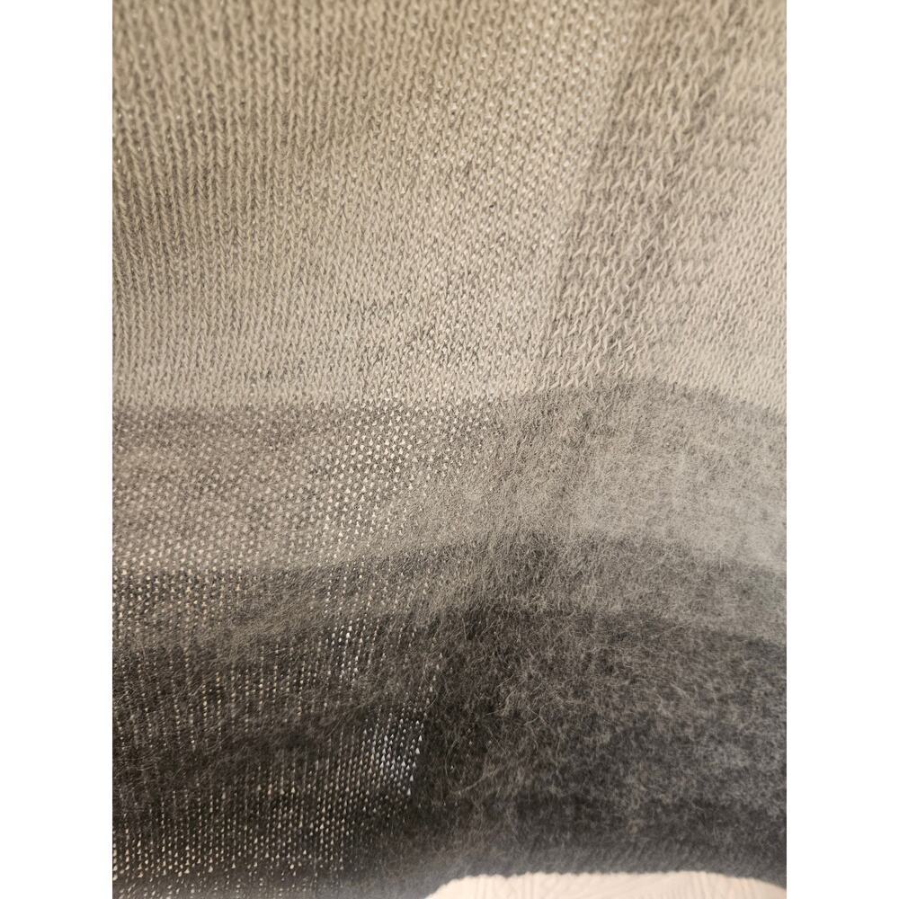 100% Peruvian Alpaca Grey Ombre Poncho "The Fisher Project" Eileen Fisher One Sz - Picture 7 of 14